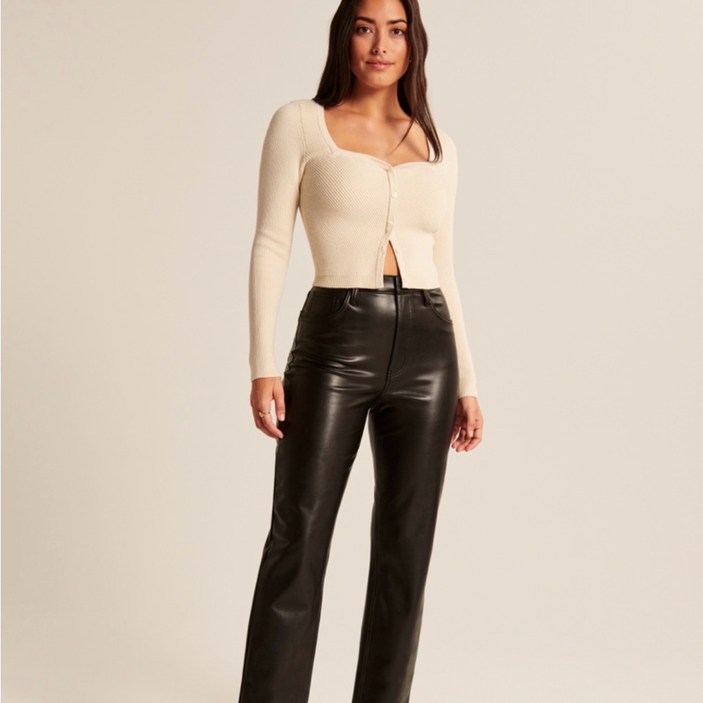 Abercrombie & Fitch Brown Leather Pants